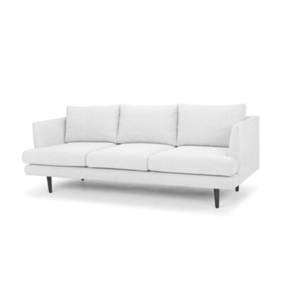 denmark 3 seater sofa light texture grey with black legs 5