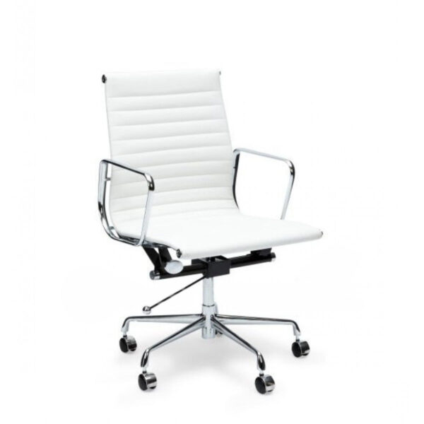 eames leather office chair low back white 2 2