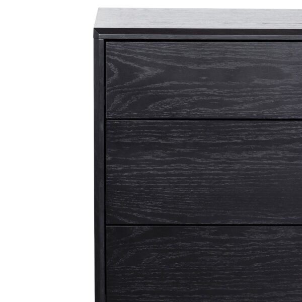 eloise 3 drawers dresser unit black oak DT6199 CN 10