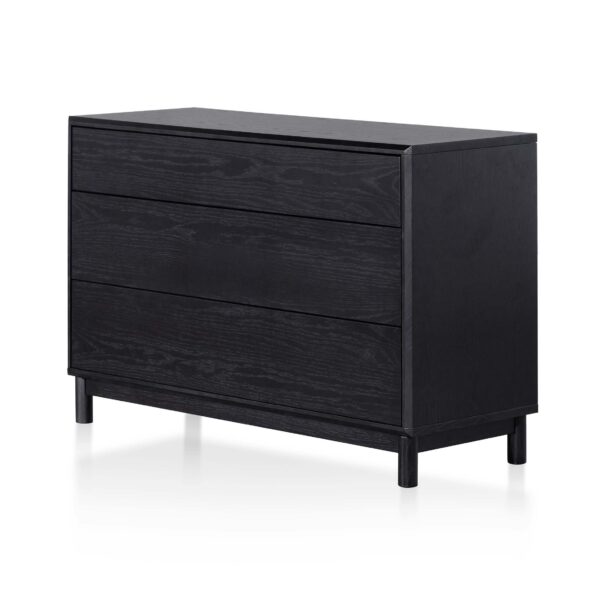 eloise 3 drawers dresser unit black oak DT6199 CN 3 2662b63b 0a59 4f36 8ef8 433e85cdc86a