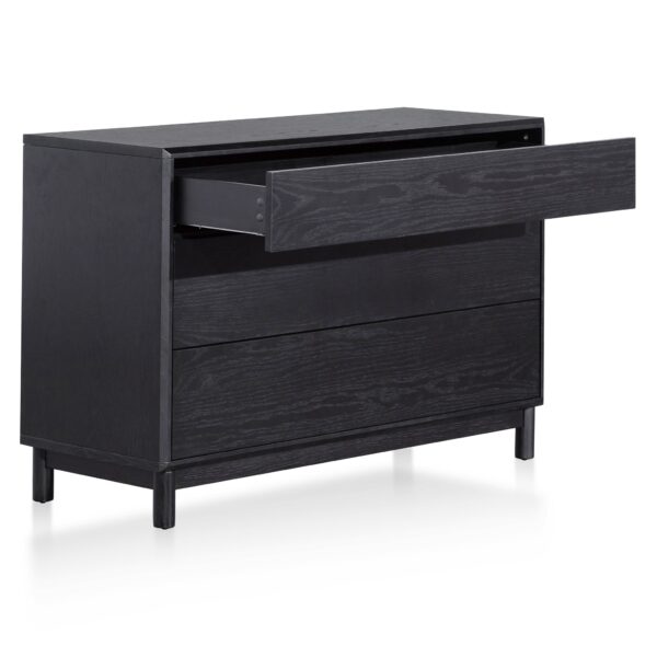 eloise 3 drawers dresser unit black oak DT6199 CN 4