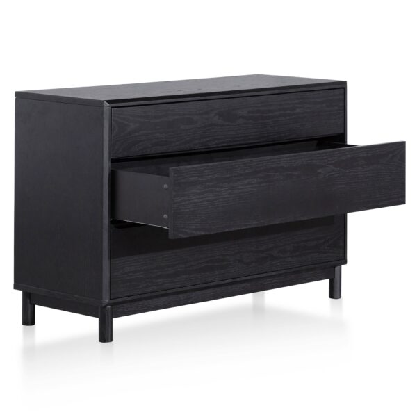 eloise 3 drawers dresser unit black oak DT6199 CN 5