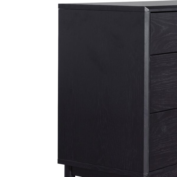 eloise 3 drawers dresser unit black oak DT6199 CN 7