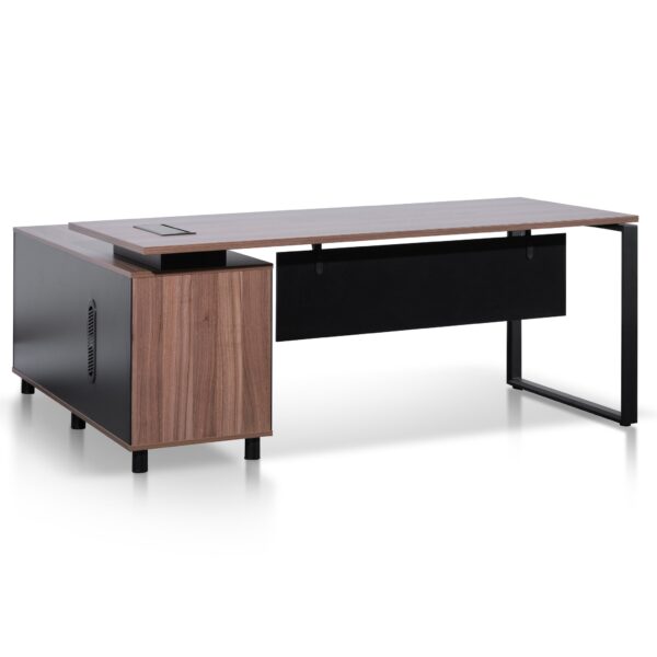 halo 1.8m executive desk right return black legs walnut OT6166 SN 2