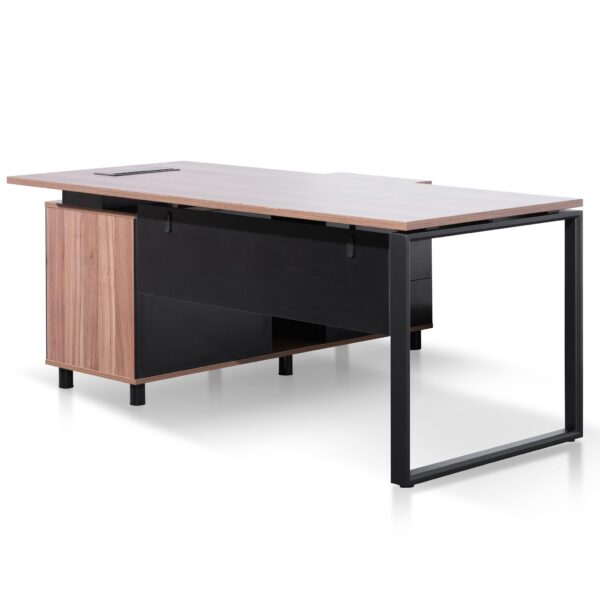 halo 1.8m executive desk right return black legs walnut OT6166 SN 3