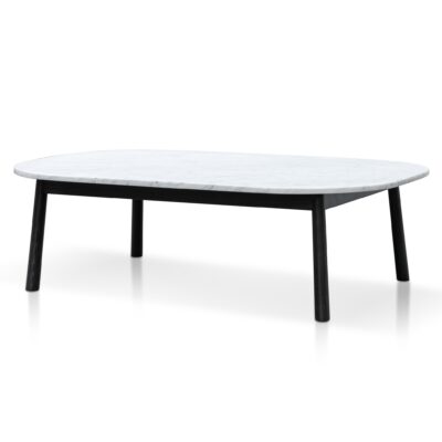 hamilton 110cm marble coffee table black base CF6160 SD 2