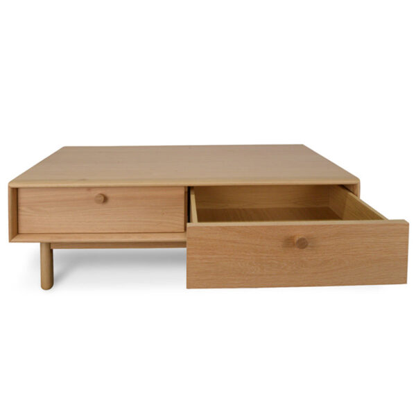 kenston coffee table with drawers natural CF2013 VN open