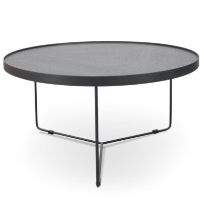 luna extra large coffee table back top black legs cf391l bb side