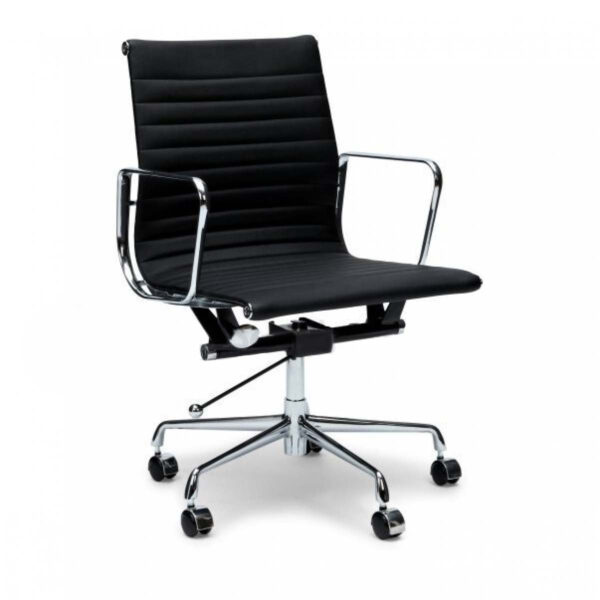 management leather office chair eames replica black