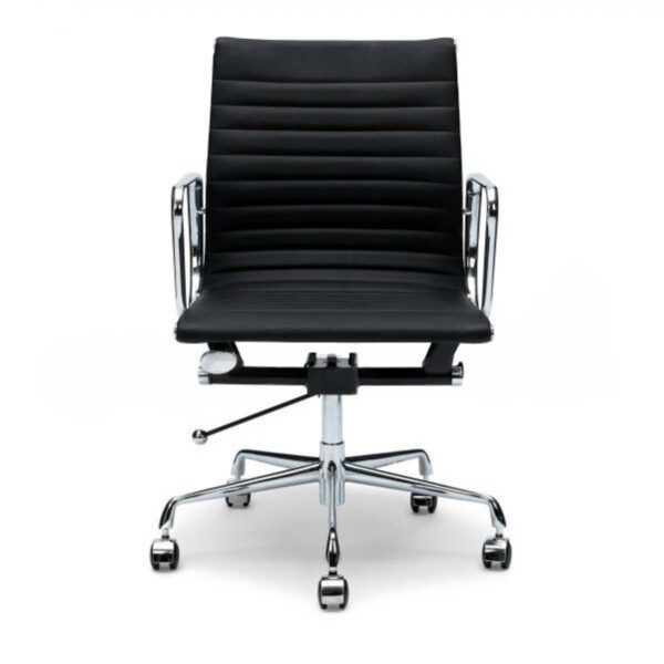 management leather office chair eames replica black 3
