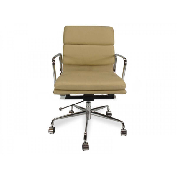 soft pad management office chair eames replica light brown 3 2
