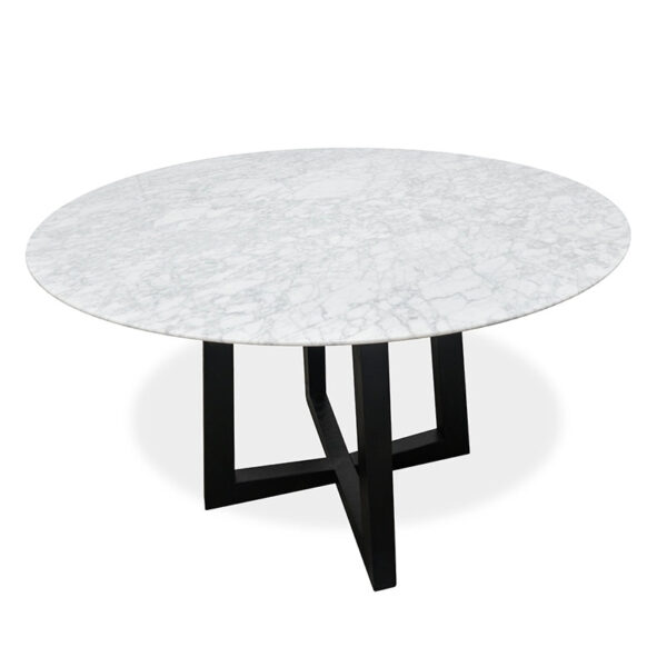 zodiac marble 115mm dining table black base dt978 top