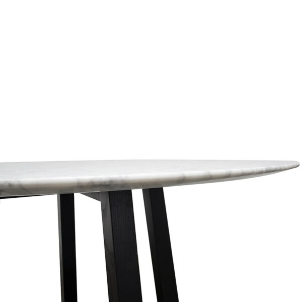 zodiac marble 115mm dining table black base dt978 zoom 1
